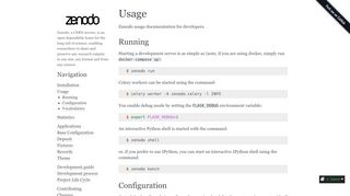 
                            10. Usage — Zenodo 3.0.0.dev20150000 documentation
