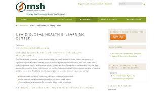 
                            10. USAID Global Health E-Learning Center | Management Sciences for ...