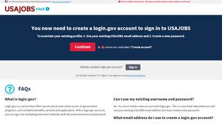 
                            7. USAJOBS American Discovery Trail | You now need to create a login ...