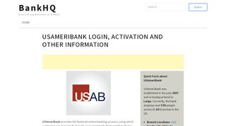 
                            11. USAmeriBank Login | Activation | Recovery - BankHQ.org