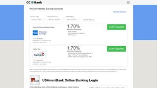 
                            3. USAmeriBank Online Banking Login - CC Bank