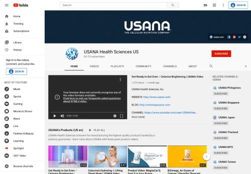 
                            8. USANA Health Sciences - YouTube