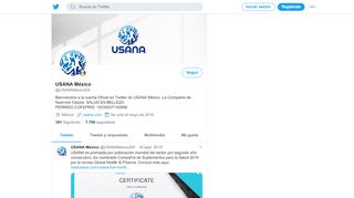 
                            12. USANA México (@USANAMexicoSA) | Twitter