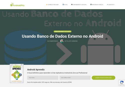 
                            12. Usando Banco de Dados Externo no Android | AndroidPro