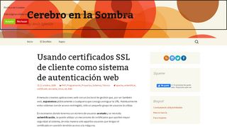 
                            6. Usando certificados SSL de cliente como sistema de autenticación web