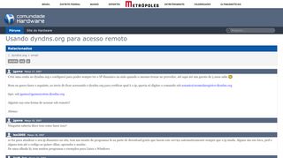 
                            13. Usando dyndns.org para acesso remoto - Hardware.com.br