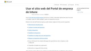 
                            2. Usar el sitio web del Portal de empresa de Intune | Microsoft Docs