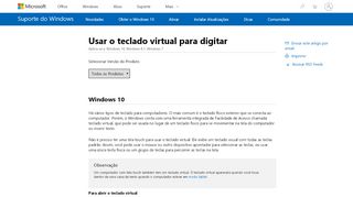 
                            3. Usar o teclado virtual para digitar - Windows Help - Microsoft Support