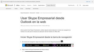 
                            2. Usar Skype Empresarial desde Outlook en la web - Soporte de Office