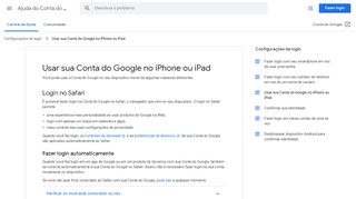 
                            7. Usar sua Conta do Google no iPhone ou iPad - Ajuda do Conta do ...