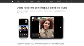 
                            2. Usare FaceTime con iPhone, iPad o iPod touch - Supporto Apple