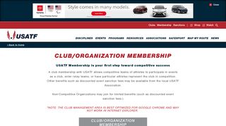 
                            9. USATF - Club Management Area