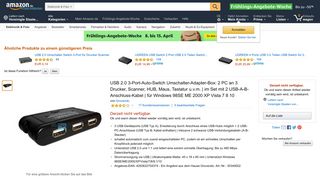 
                            2. USB 2.0 3-Port-Auto-Switch Umschalter-Adapter-Box: 2 PC: Amazon ...