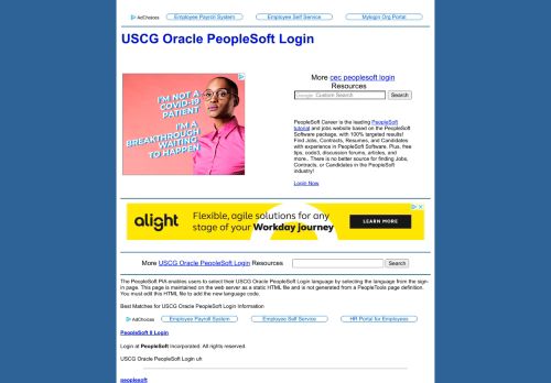 
                            3. USCG Oracle PeopleSoft Login - PeopleSoft Career