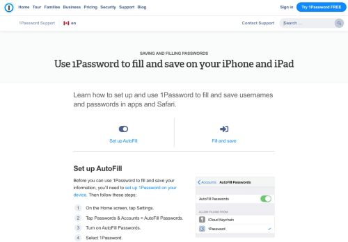 
                            7. Use 1Password to fill and save on your iPhone and iPad