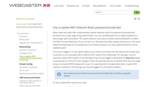 
                            11. Use a captive WiFi network that's password protected - Epiphan