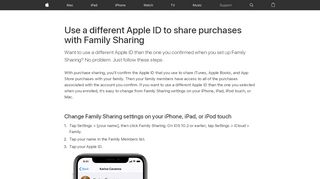 
                            9. Use a different Apple ID to share purchases with Family Sharing ...