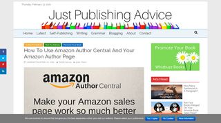 
                            5. Use Amazon Author Central To Improve Your Amazon Author Page