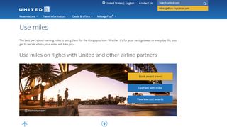 
                            11. Use Award Miles for Travel, Upgrades and More - United ...