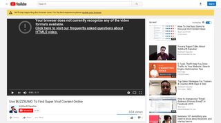 
                            13. Use BUZZSUMO To Find Super Viral Content Online - YouTube