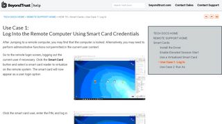 
                            9. Use Case 1: Log Into the Remote Computer Using Smart ...