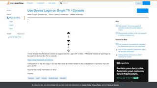 
                            6. Use Device Login on Smart TV / Console - Stack Overflow