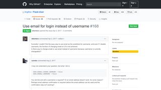 
                            8. Use email for login instead of username · Issue #168 · lingthio/Flask ...