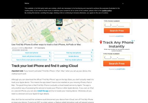 
                            11. Use Find My iPhone & other ways to track a lost iPhone, AirPods or iPad
