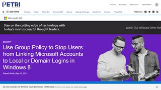 
                            11. Use Group Policy to Prevent Linking MS ... - BWW Media Group