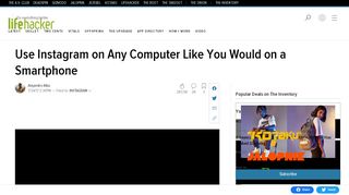 
                            4. Use Instagram on Any Computer Like You Would on a ...
