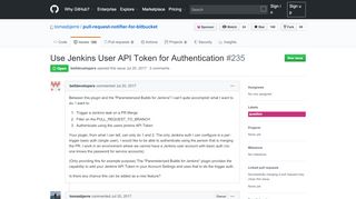 
                            6. Use Jenkins User API Token for Authentication · Issue #235 ... - GitHub