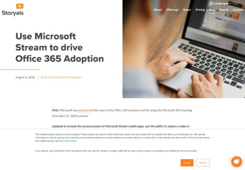 
                            10. Use Microsoft Stream to drive Office 365 Adoption | Storyals Blog for ...