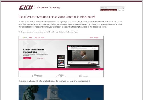 
                            13. Use Microsoft Stream to Host Video Content in Blackboard ...