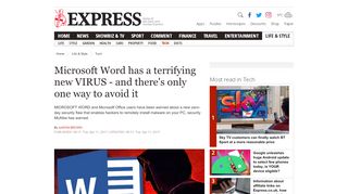 
                            9. Use Microsoft Word has a new VIRUS - and only ONE way to avoid it ...