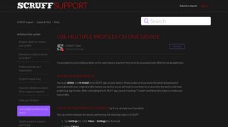 
                            4. Use multiple profiles on one device – SCRUFF Support