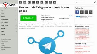 
                            7. Use multiple Telegram accounts on iOS and Android - 7labs