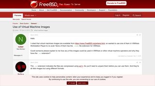 
                            2. Use of Virtual Machine Images | The FreeBSD Forums