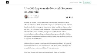 
                            4. Use OkHttp to make Network Requests on Android – Sylvain Saurel ...