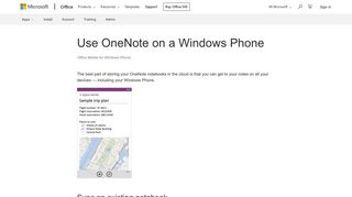
                            6. Use OneNote on a Windows Phone - Office Support