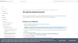 
                            10. Use Sage Pay payment processor - Sitefinity CMS Ecommerce