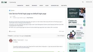 
                            2. Use Service Portal login page as default login page - Now Platform ...