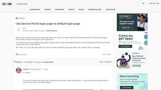 
                            12. Use Service Portal login page as default login page - Now Platform ...