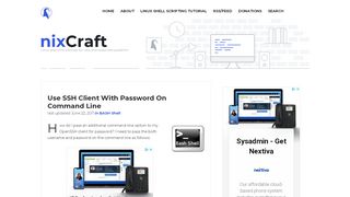 
                            9. Use SSH Client With Password On Command Line - nixCraft