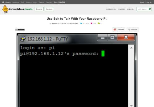 
                            11. Use Ssh to Talk With Your Raspberry Pi. - Instructables