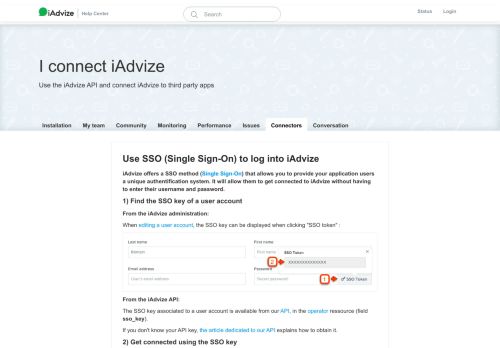 
                            4. Use SSO (Single Sign-On) to log into iAdvize – Help Center iAdvize