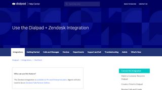 
                            13. Use the Dialpad + Zendesk Integration – Dialpad