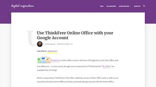 
                            4. Use ThinkFree Online Office with your Google Account - Labnol