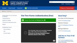 
                            11. Use Two-Factor Authentication (Duo) / safecomputing.umich.edu