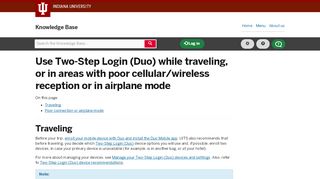 
                            8. Use Two-Step Login (Duo) while traveling, or in areas with poor ...