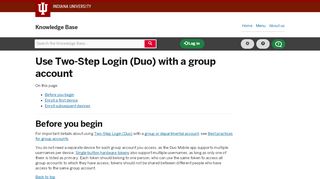 
                            11. Use Two-Step Login (Duo) with a group account